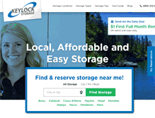 Tablet Screenshot of keylockstorage.com